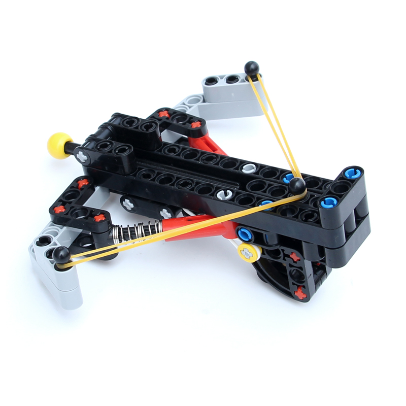 兼容乐高积木小小工程师电动机械组模型科技拼装小弩机MOC